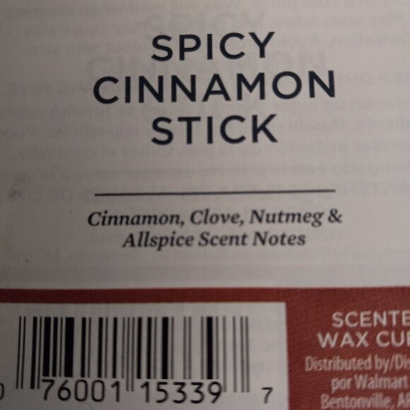 Better Homes & Gardens Spicy Cinnamon Stick Scented Wax Cubes 2.5 Oz NEW - Picture 2 of 3